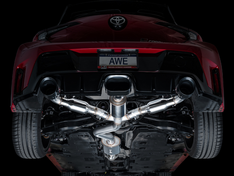 Toyota GR Corolla Performance Exhaust - AWE Tuning - Cat Back Touring Edition - Diamond Black - `23-`27